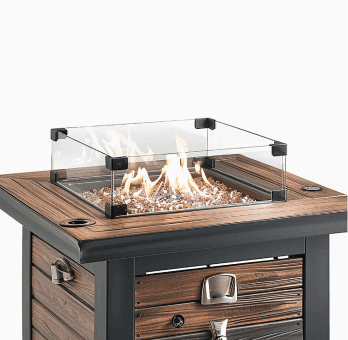 Outdoor Kitchen with a Fire Pit